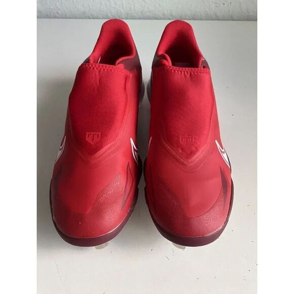 Nike Force Zoom Trout 8 Pro Red Metal Baseball Cleats CZ5915-616 Men's Sz 11 - Picture 3 of 12